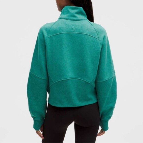 NWOT 💚 Lululemon Scuba Oversized Funnel Neck Sweatshirt - Heathered Teal - Picture 2 of 5